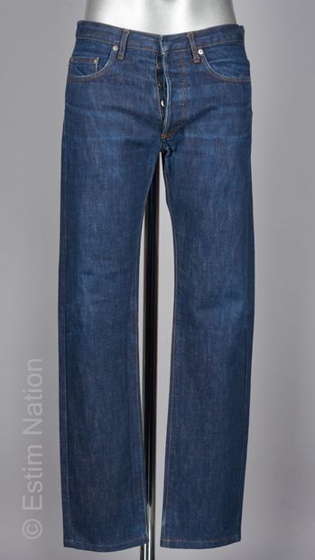 DIOR HOMME Raw denim jeans (W30) (washed out label on leather)
