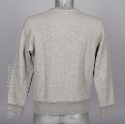 AMI X COLETTE N°63/120 (2015) SWEATER in grey stretch cotton terry embroidered with...