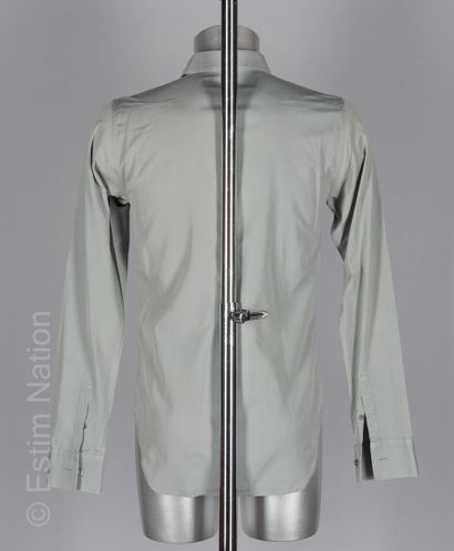 DIOR HOMME Grey cotton shirt (S 39) (slight traces on sleeve)