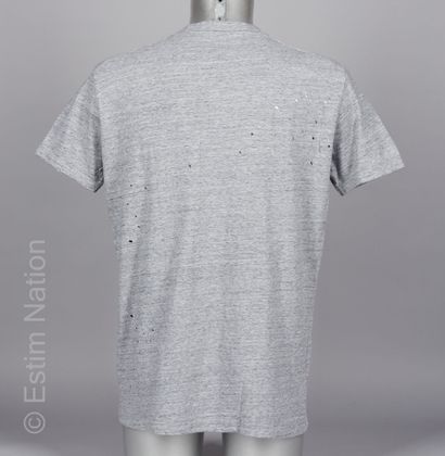 Dsquared2 Grey cotton TEE SHIRT with holes (T XL)
