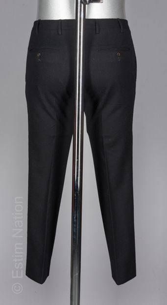 CORNELIANI Black wool slim-fit pants (S 46)