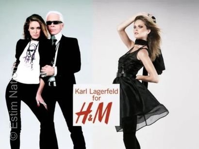 KARL LAGERFELD X H&M (COLLECTION AUTOMNE-HIVER 2004) VESTE DU SOIR entièrement rebrodée...