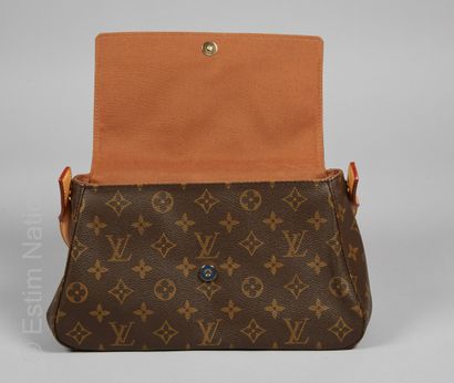LOUIS VUITTON (2003) BAG "MINI LOOPING" in 42Monogram canvas and natural leather...