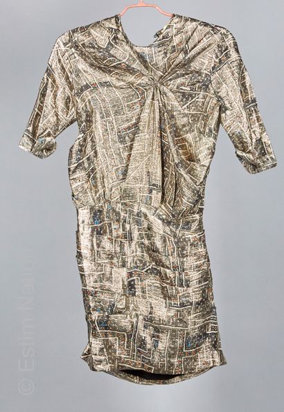 ISABEL MARANT POUR H&M, ASOS ROBE drapée en soie et lurex imprimée d'un motif géométrique...