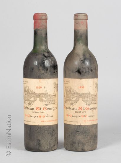 BORDEAUX 2 bouteilles Château Saint-Georges 1959 Saint-Georges Saint-Emilion

(N....