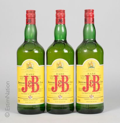 Whisky 3 bouteilles Whisky J&B Blended Scothch Whisky 

(Rare) (43% vol. / 1L) B...