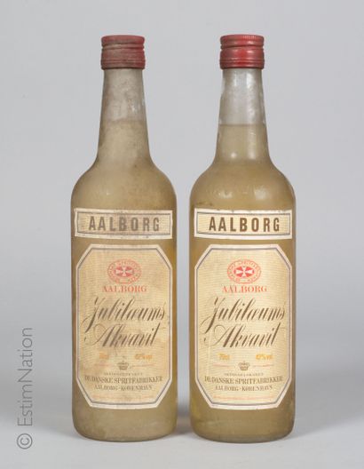 AQUAVIT 2 bouteilles Aalborg Jubilæums Akvavit Danish Distillers 

(42% vol. / 70cl)...