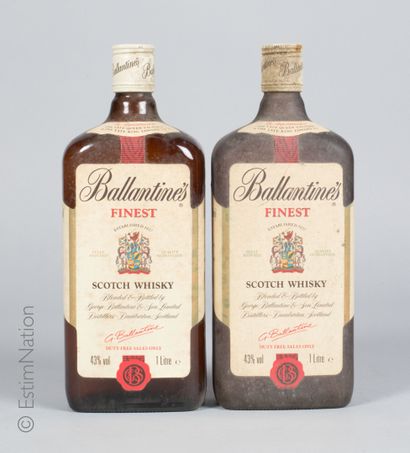 Whisky 2 bouteilles Ballantine's Scotch Whisky 

(43% vol. / 1L) (e. tlm, f) Bot...