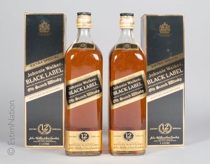 Whisky 2 bouteilles Whisky Johnnie walker 12 years Black Label Extra Special

Old...