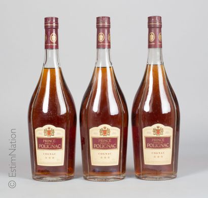 Cognac 3 bouteilles Cognac Prince Hubert de Polignac

(40% vol. /100cl) (e.lm)