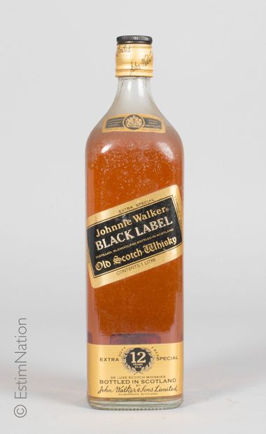 Whisky 1 bouteille Whisky Johnnie walker 12 years Black Label Extra Special

Old...