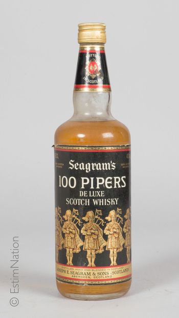 Whisky 1 bouteille Whisky Seagram's 100 Pipers de Luxe Scotch Whisky

(43% vol. /...