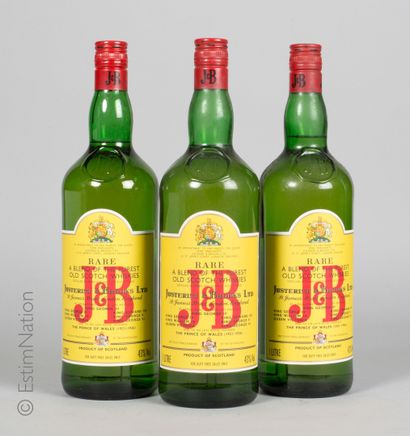 Whisky 3 bouteilles Whisky J&B Blended Scothch Whisky

(Rare) (43% vol. / 1L) Bo...