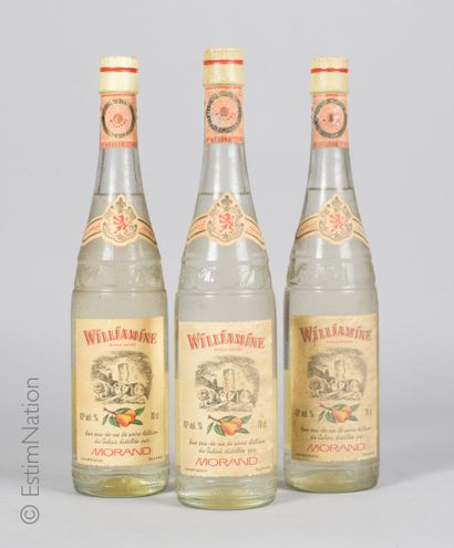EAU-DE-VIE 3 bouteilles Eau de vie Williamine Morand

(43% vol. / 70cl) (N. lb à...