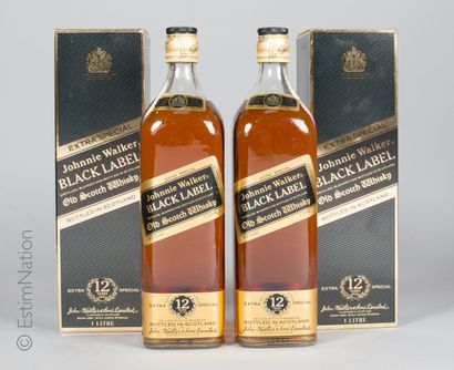 Whisky 2 bouteilles Whisky Johnnie walker 12 years Black Label Extra Special

Old...
