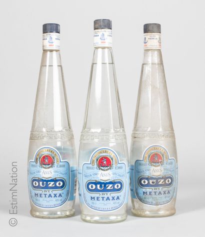 DIVERS 3 bouteilles Ouzo by Metaxa

(Green dry Anis Specialty) (40% vol. / 100cl)...