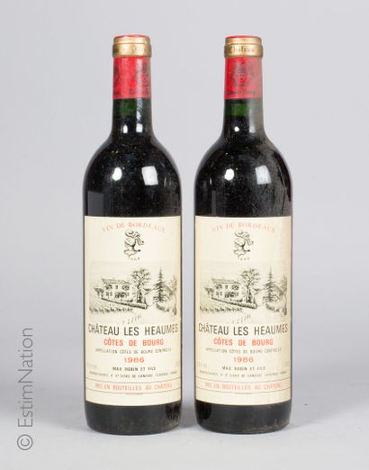 BORDEAUX 2 bouteilles Château les Heaumes 1986 Côtes de Bourg

N. bon, e. f, m, s)



Livraison...