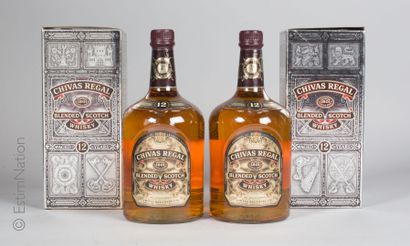 Whisky 2 bouteilles Chivas Regal 12 years Blended Scotch Whisky

(43% vol. / 1,14L)...