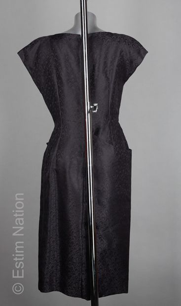 TED LAPIDUS BOUTIQUE HAUTE COUTURE PARIS, CIRCA 1980 Dress in silk fashioned with...