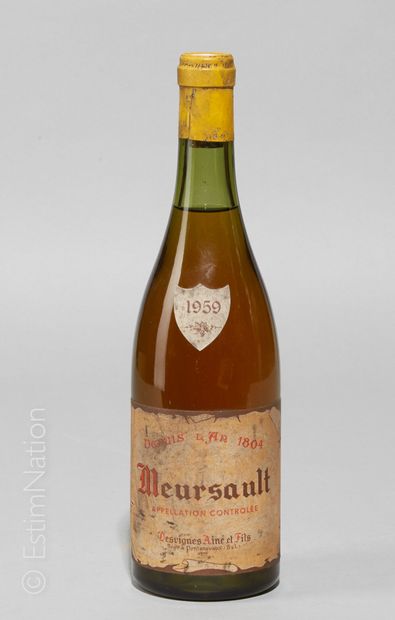BOURGOGNE 1 bouteille Meursault 1959 Desvignes Ainé et Fils 

(N. 2 cm, E. f, tlt)



Livraison...