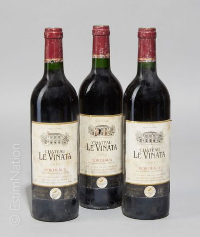 BORDEAUX 3 bouteilles Château Le Vinata 1995 Bordeaux

(E. a, t, m)