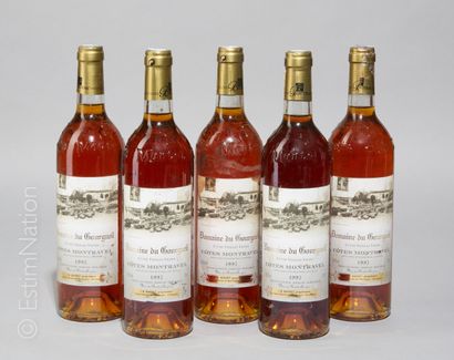 LIQUOREUX 5 bouteilles Domaine du Bourgueil 1997 Côtes Montravel 

(E. la, t) 



Livraison...