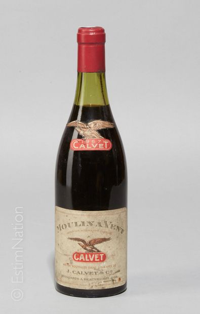 BOURGOGNE 1 bouteille Moulin à Vent 1957 J. Calvet 

(E. tlm) 



Livraison optionnelle...