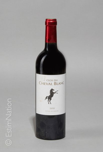 BORDEAUX 1 bouteille Clos du Cheval Blanc 2010 Côtes de Bourg

(E. f, tlm)