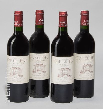 BORDEAUX 4 bouteilles Château Cap de Haut 1998 Haut Médoc 

(E. f, lt)



Livraison...