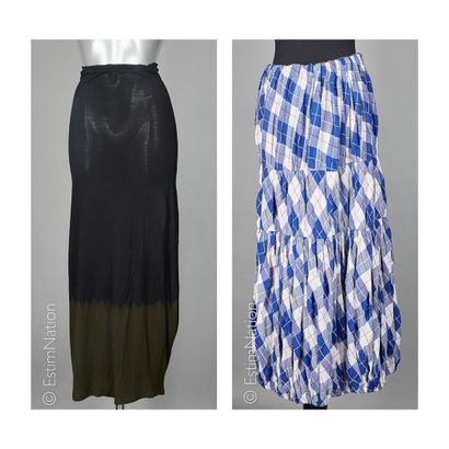 Y'S YOHJI YAMAMOTO, COMME DES GARCONS CIRCA 1993 TWO SKIRTS : the first one in acrylic...