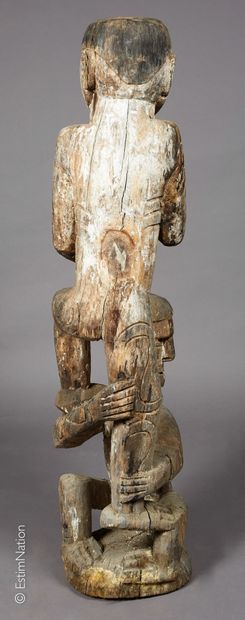 IRIAN JAYA - ASMAT IRIAN JAYA - ASMAT



Carved wooden subject with white and black...