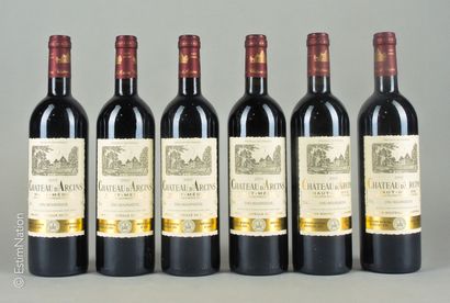 BORDEAUX 6 bouteilles Château D'Arcins 2003 Haut Médoc