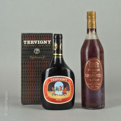PINEAU 2 bouteilles : 1 Pineau des Charentes S.V.S. (750cl et 17%vol), 1 Vin de Table...