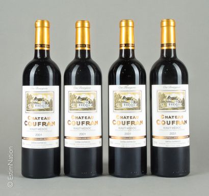 BORDEAUX 4 bouteilles Château Coufran 2001 Haut-Médoc