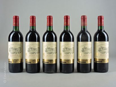 BORDEAUX 6 bouteilles Château Clairval 1997 Bordeaux

(E. f, la)
