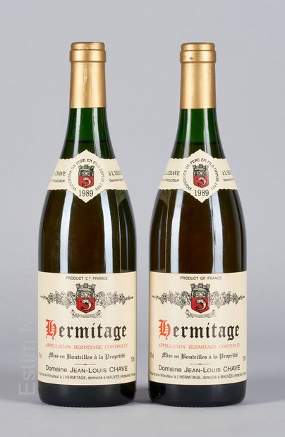 HERMITAGE BLANC 2 bouteilles HERMITAGE 1989 Jean-Louis Chave (blanc)

(N. entre 2,5...