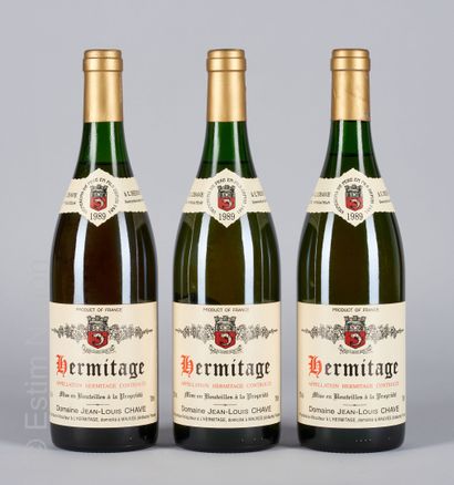 HERMITAGE BLANC 3 bouteilles HERMITAGE 1989 Jean-Louis Chave (blanc)

(N. 1 entre...