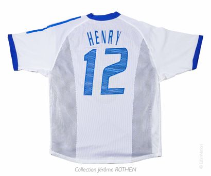THIERRY HENRY N°12 MAILLOT DE FOOTBALL, Attaquant, Equipe de France, Coupes des Confédérations...