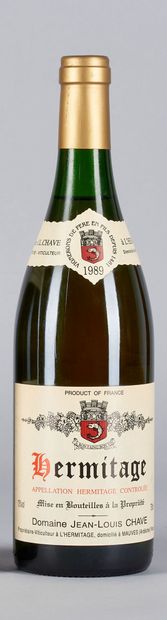 HERMITAGE BLANC 1 bottle HERMITAGE 1989 Jean-Louis Chave (white)
(N. between 2,5...