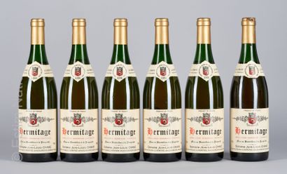 HERMITAGE BLANC 6 bottles HERMITAGE 1989 Jean-Louis Chave (white)
(N. between 3,5...