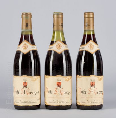 BOURGOGNE 3 bouteilles de Nuits Saint-Georges 1975 Les ponts de Ce Mau
(N. 1 entre...