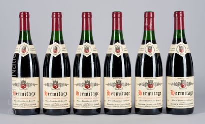 HERMITAGE ROUGE 6 bottles HERMITAGE 1989 Jean-Louis Chave
(N. between 2,5 and 3 cm,...