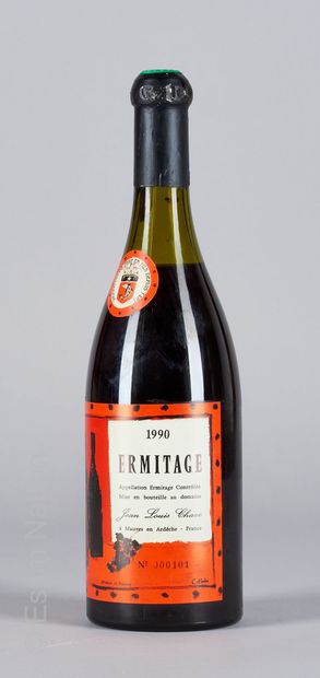 CUVEE CATHELIN 1 bouteille ERMITAGE 1990 Cuvée Cathelin Jean-Louis Chave
(N. entre...