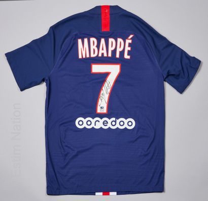 KYLIAN MBAPPE N°7 FOOTBALL JERSEY, striker, Paris Saint-Germain, 2019-2020 season....