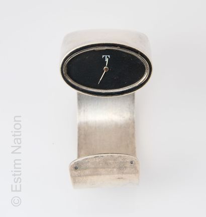Tissot Originale montre moderniste dite « Driver watch » en argent 800 millièmes...