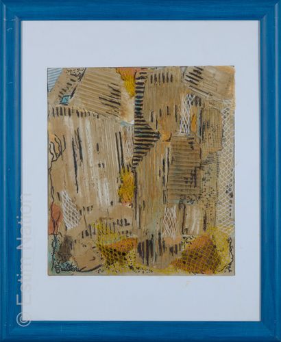 ATELIER ANDRE GUILLOU (1925-2017) Composition abstraite
Technique mixte, collage,...