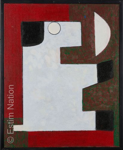 ATELIER ANDRE GUILLOU (1925-2017) Petit chien. Huile sur toile.
Dimensions : 44 x...