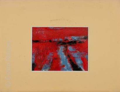 ATELIER ANDRE GUILLOU (1925-2017) Paysage abstrait
Huile sur toile et traits de crayon
Dimensions...