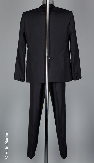 VIKTOR & ROLF Black cold wool evening suit: jacket with lurex collar (S 52), pants...