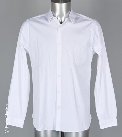 THE KOOPLES THREE cotton SHIRTS: two white and one blue (T L) (no condition guar...